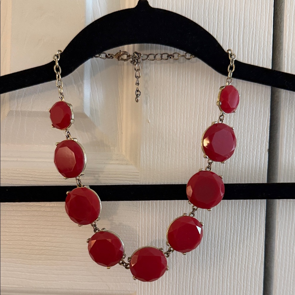 Elegant Red Statement Necklace